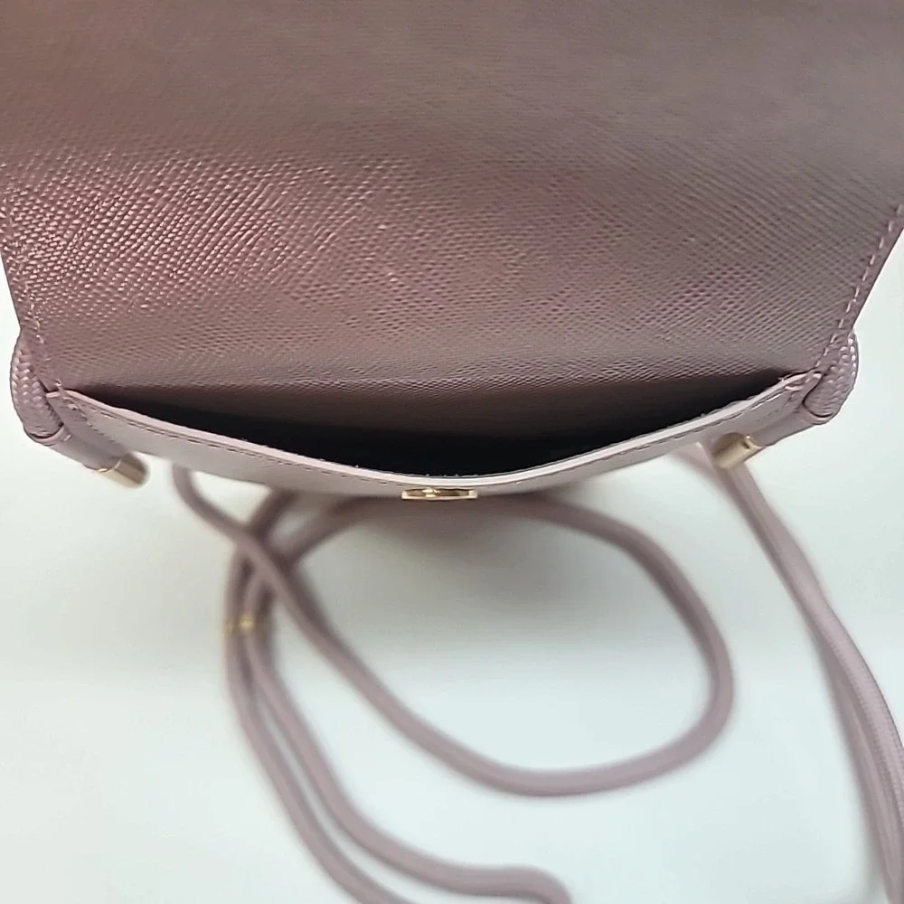 Guess Universal Metallic Pink Phone/Passport Pouch w/Adjustable Strap/Card Slot
